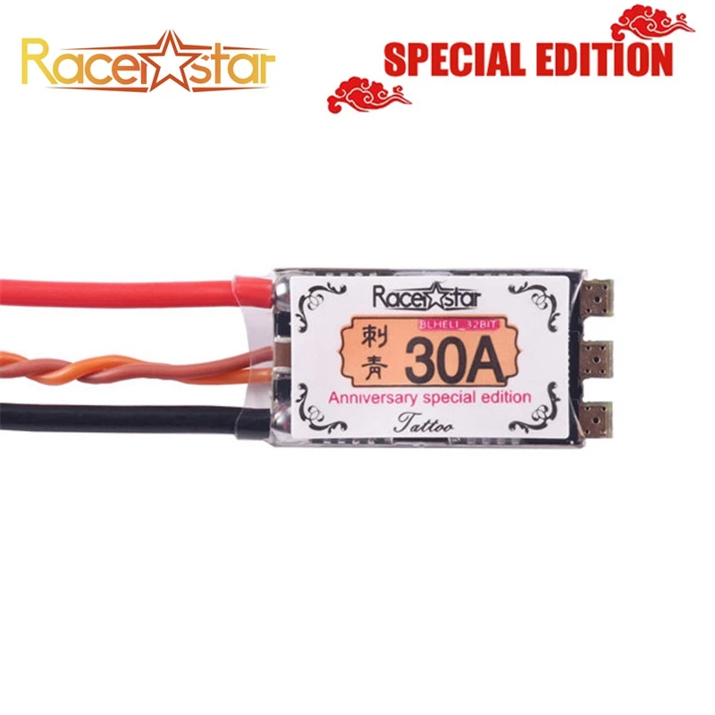 Cena Specjalne wydanie Racerstar tatuaż 30A BLheli_32 ST 2 4 S RaceSpec ESC DShot1200 dla RC Racer Racing Drone Quadcopter części zamienne