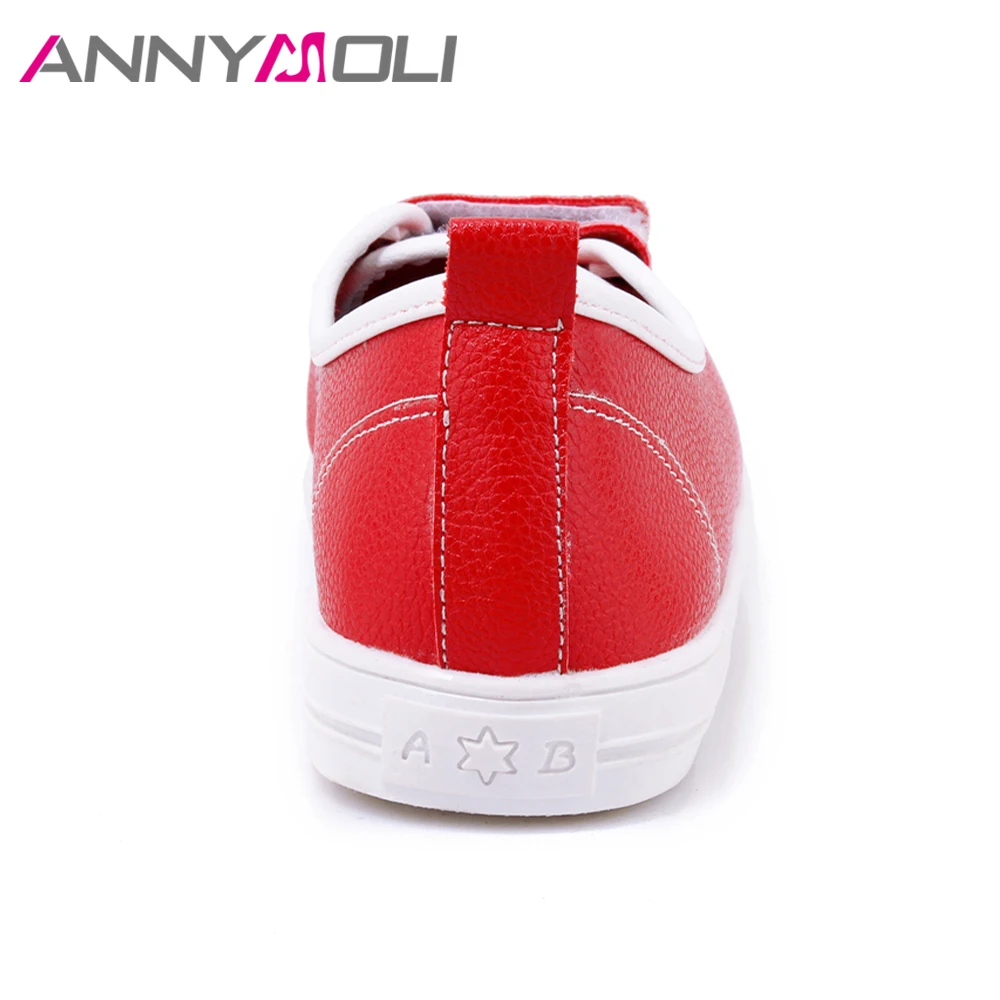 Casual 12 Printemps Creepers Annymoli Rouge Noir rouge L'école Chaussures Automne Les Noir Femmes blanc Grande Blanc Sur Taille Glissent Appartements XpaYq