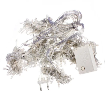 

3m x 3m 300 LED String Light Curtain Light Line Icicle Ice Cream for Indoor Christmas Party (Warm white)