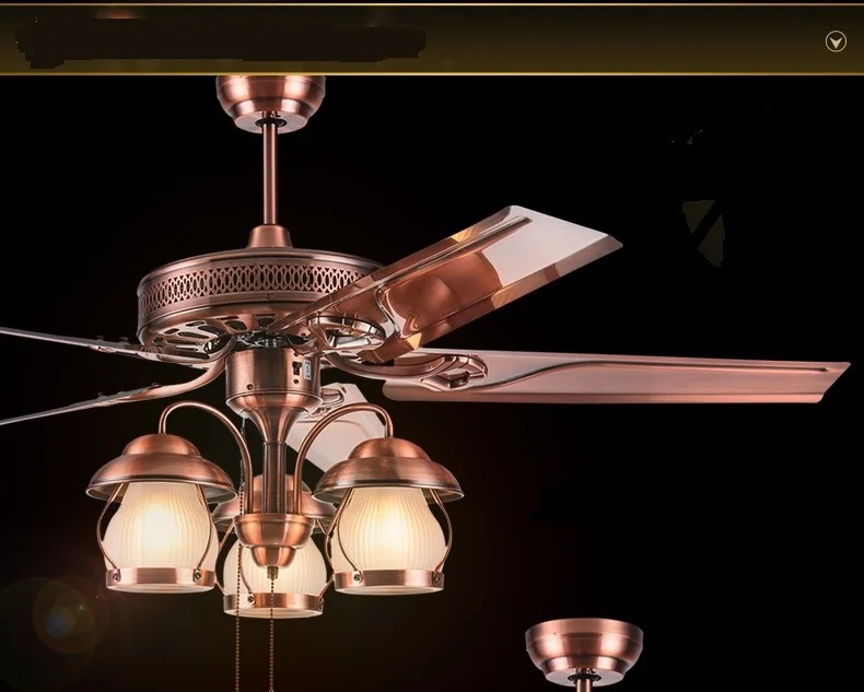 American country chandelier fan lights restaurant remote control antique fan lights chandelier vintage iron leaf fan lamp 52inch ceiling-fan-light-remote : image American country chandelier fan lights restaurant remote control antique fan lights chandelier vintage iron leaf fan lamp 52inch ceiling-fan-light-remote