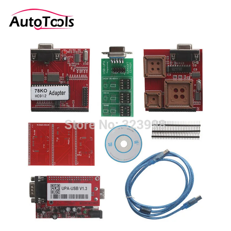 

Top selling UPA USB Serial Programmer Full Package V1.3 Popular Eeprom Universal Chip Programmer auto ECU Tool In stock