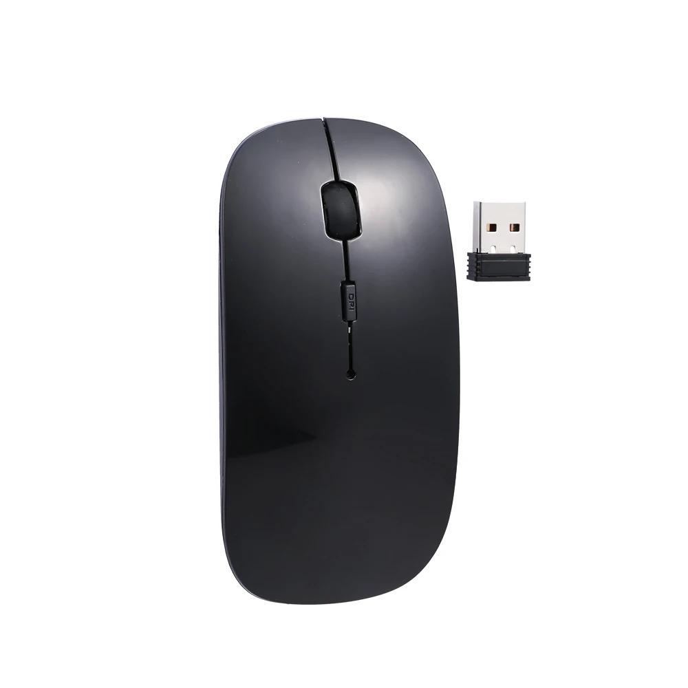 Dual Mode Ergonomic Mouse BT 2.4G Wireless Silent for Laptop/PC Black