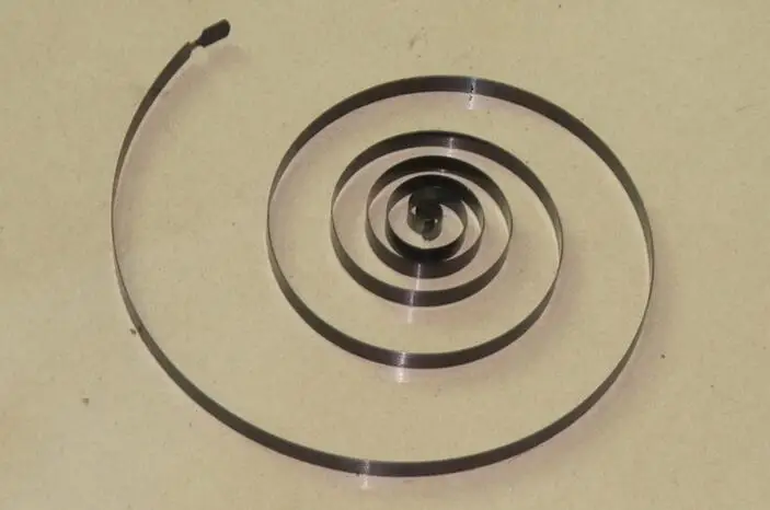 

Small steel constant force coil spring flat spiral springs supplier,0.15*5*950mm, Type S08