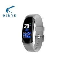 KINYO водонепроницаемый монитор кровяного давления мониторинг сердечного ритма человек смарт-браслет сообщение re mi nder умный Браслет pk mi band 3