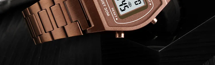 SKMEI 1328 Ladies Outdoor Sport Alloy Digital Watch Strap Business 12/24 Hours Digital