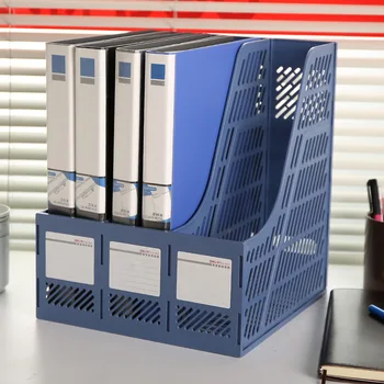 

1 Set Business File Tray DIY Desktop Magazine A4 File Organizer Document Trays Office Supplies Stationery-random color