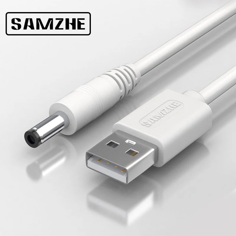 SAMZHE USB для постоянного тока Кабель 5 в 3 А кабель для зарядки и передачи данных 5,5 мм для музыкального проигрывателя старая версия телефонов освещение компьютерные аксессуары