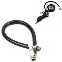 QILEJVS 1 PC Motorcycle Bicycle Car Flexible Clip On Air Tyre Tire Chuck Inflator Hose