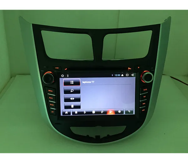 Perfect car radio DVD Android T3  for Hyundai Solaris Verna accent radio GPS navigation with maps 17
