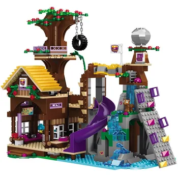 

New Building blocks Compatible with Friends Bricks Adventure Camp Tree House toys for children Christmas
