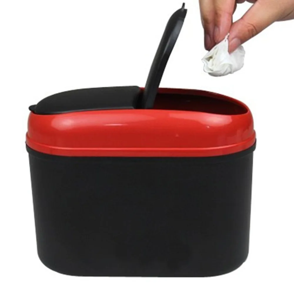 New Car Double Open Trash Can Multi function Compartment