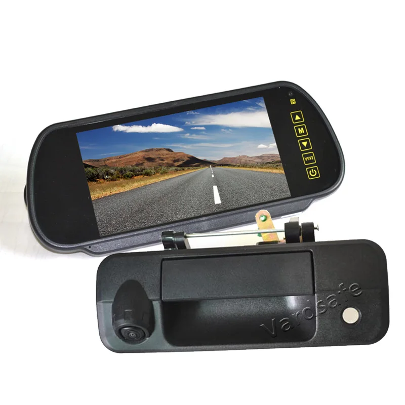 

Vardsafe VS435K | Tailgate Handle Reverse Camera + 7 Inch Clip-on Rear View Mirror Monitor for Toyota Tundra (2007-2013)