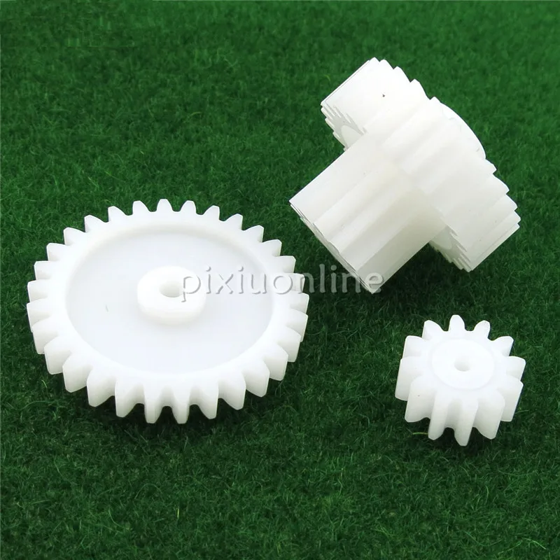 

3pcs/pack J202 Three Kinds of Gear M1 Plastic Gears 12T 30T 26T Module 1 Combination Reduction Gears DIY Free Shipping RU