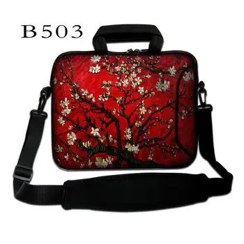 

Red Flower Laptop Bag 13 14 15.6 17 inch Shoulder Bag for Men Briefcase Messenge Bag Notebook Handbag for Macbook HP Dell