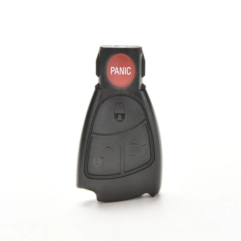 3+1 Buttons Remote Key Fob Case Cover For Mercedes Benz Car Cover Replacement Uncut Blade Remote ...