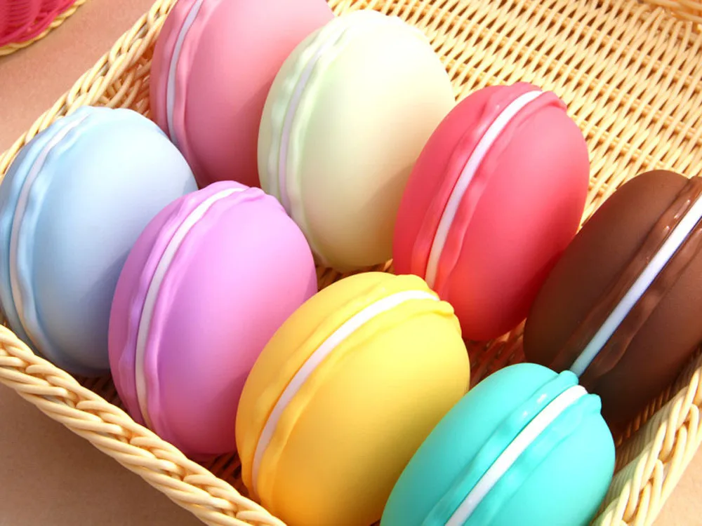 

Colorful Cute Earphone SD Card Macarons Bag Big Storage Box Case Carrying Pouch Fashion Storage for Necklace Earring jewelry