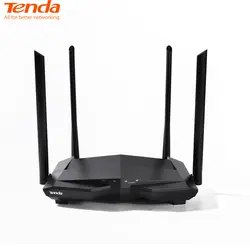 Tenda AC10 AC1200M Беспроводной Wi-Fi маршрутизатор 2,4 ГГц/5,0 ГГц с высоким коэффициентом усиления антенна для домашнего покрытия двухдиапазонный WiFi