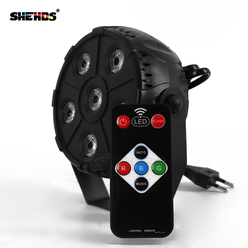 

4pcs/lot Wireless Remote Control Mini LED Par 6x3W RGB Stage Effect Lighting For Disco DJ Party And Dance Floor Free Shipping