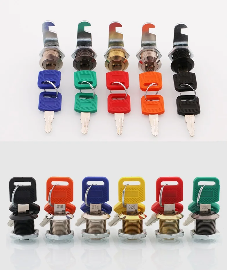 Buy 10Pcs/Lot Colorful 16mm Cam Lock Locks for File