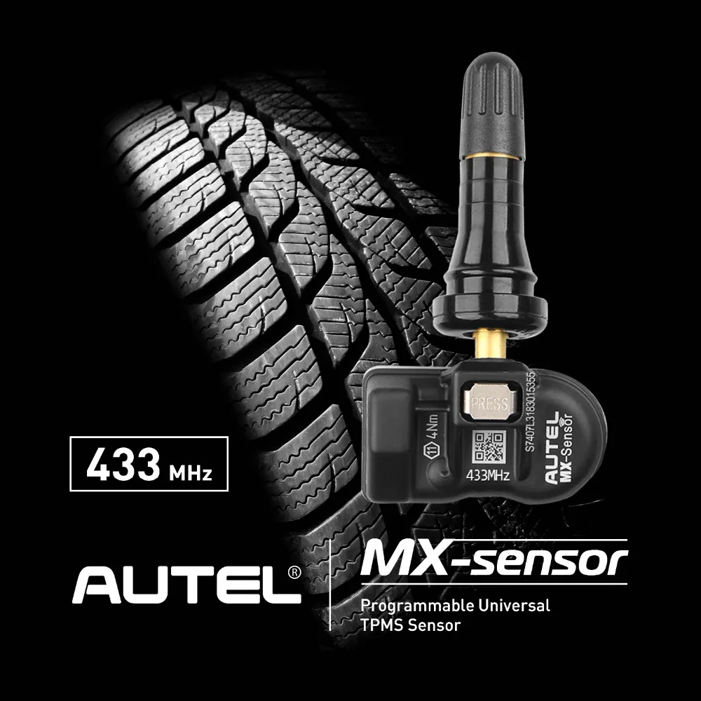 autel 433 МГц MX-sensor TPMS диагностический инструмент программируемый универсальный TPMS датчик давления в шинах MX sensor Pad программатор