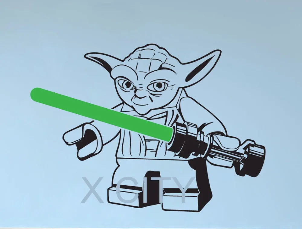 Buy Lego YODA STAR WARS wall art sticker decal