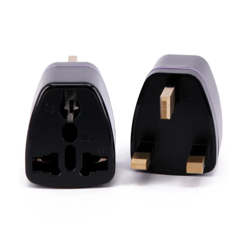 1000pcs Black/white US EU AU UK Plug Adapter United Kingdom Universal