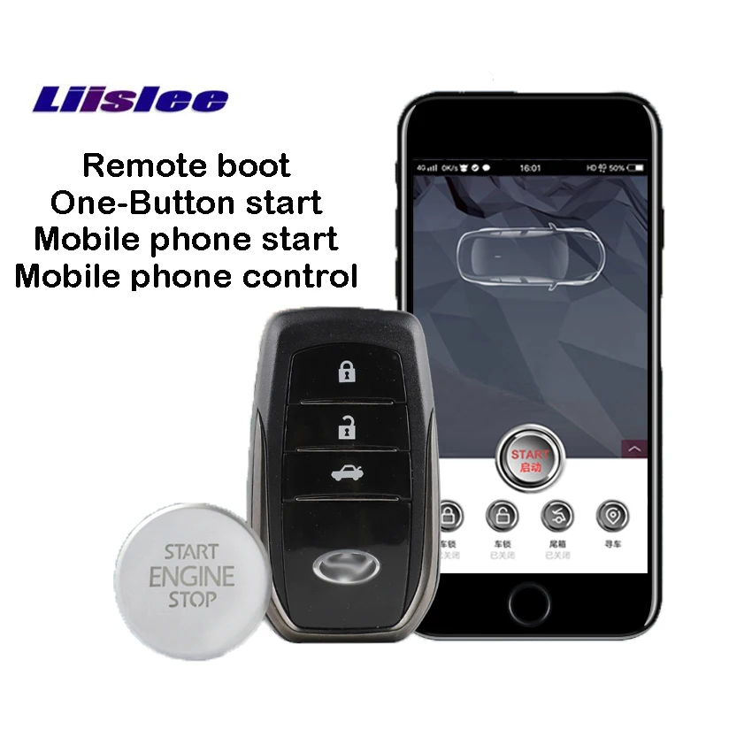 

Liislee Smart Remote Key One-button start For Toyota COROLLA Buttons Smart Remote Key Smart Key Full Smart Remote Key