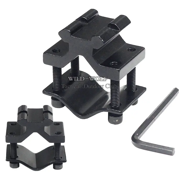 

20 mm Bracket holder support Scope Mount Flashlight Torch Laser Gun Optical Sight Barrel Mount Holder Bracket Clip weaver rail