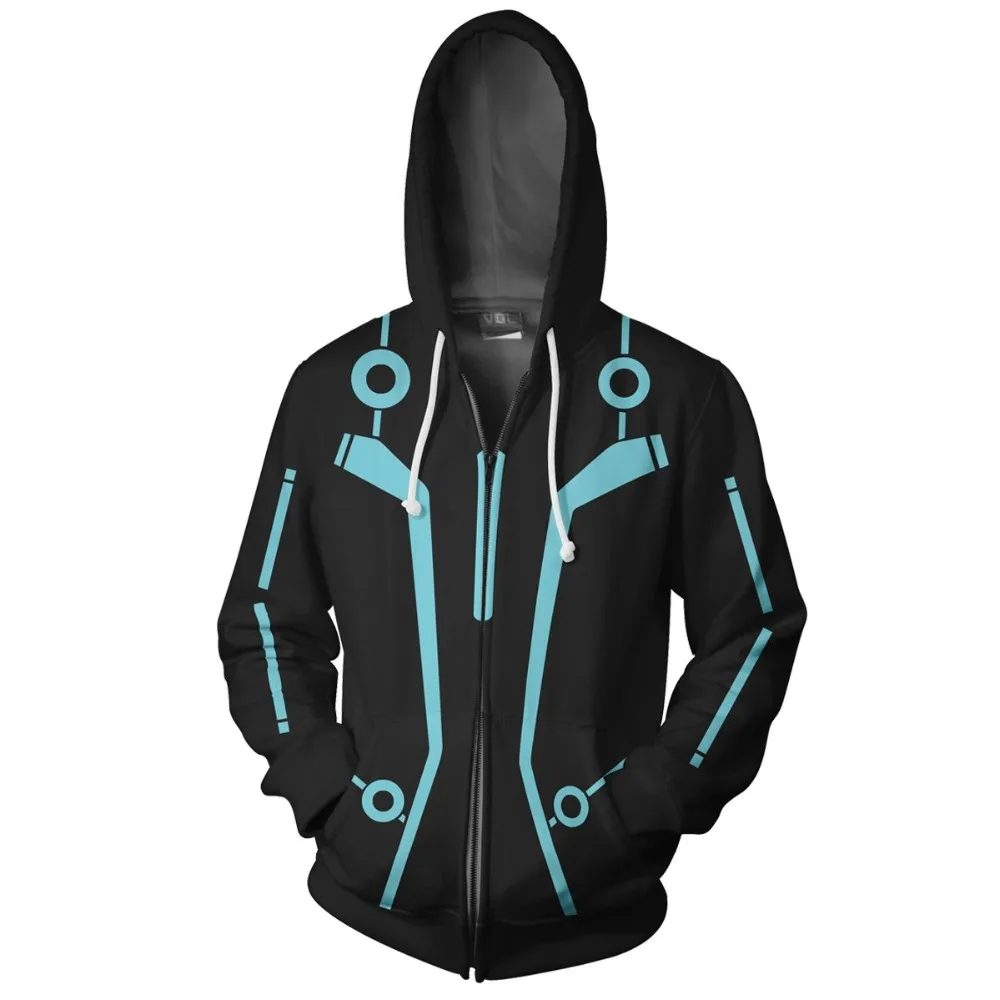 2019 Autumn Winter 3D Print Tron Legacy Men Sweatshirts Hoodies Fashion Avengers Cosplay Casual Zipper hooded Jacket clothing 2019 Autumn Winter 3D Print Tron Legacy Men Sweatshirts Hoodies Fashion Avengers Cosplay Casual Zipper hooded Jacket clothing