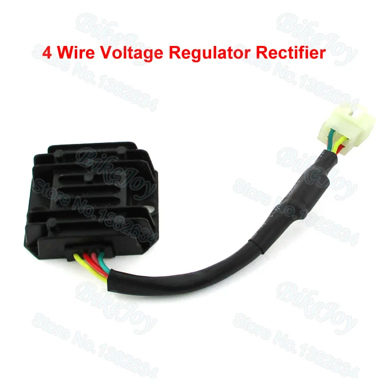 4 Wire Voltage Regulator Rectifier for ATV Quad Pit Dirt Bike GY6 Moped