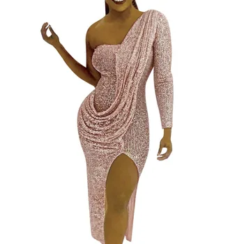 sexy dress summer Sexy Womens One Shoulder Long Sleeve Sequin Bodycon Cocktail Prom Gown Dress fashion 2019 sukienki damskie#g12 sexy dress summer Sexy Womens One Shoulder Long Sleeve Sequin Bodycon Cocktail Prom Gown Dress fashion 2019 sukienki damskie#g12