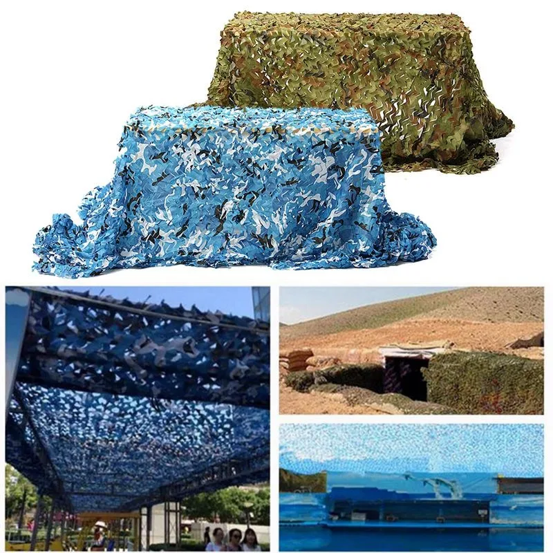 

Wholesale 5x2m Outdoor Camo Net Military Camouflage Netting Mesh Games Hide Camouflage Net Hunting Camping Net Garden Car Cover