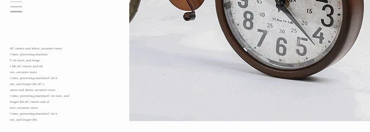 Простой будильник для дома творческая личность металлический велосипед Европейский ретро тишина часы бытовой круглый стол цифровой