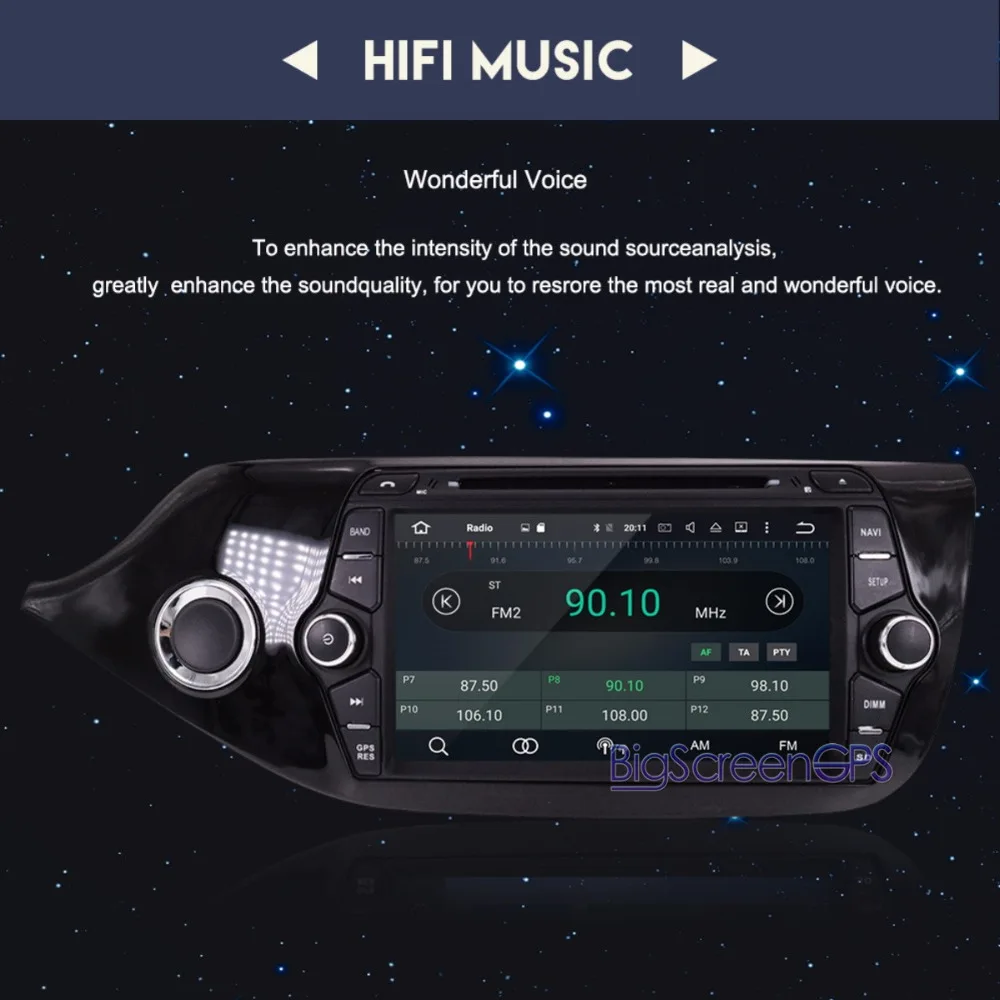 Sale The Newest Android8.0 7.1 RAM4GB ROM 32GB Car DVD Player GPS Navi For KIA CEED2013-2016 Radio Head Unit Multimedia Stereo  Wifi 4