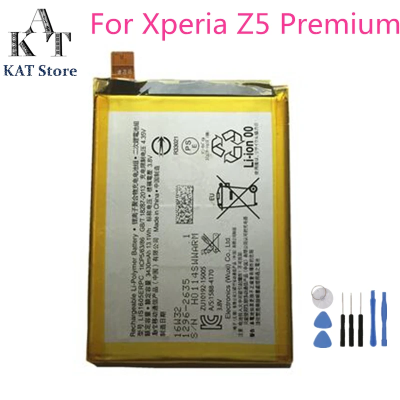 Аккумулятор LIS1605ERPC 3430 мАч для телефона SONY Xperia Z5P Z5 Plus Premium E6883 сменный аккумулятор