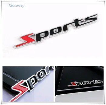 

car styling 3D metal Sports stickers for audi a6 c5 opel mokka opel insignia corsa botas moto seat cordoba saab car accessories