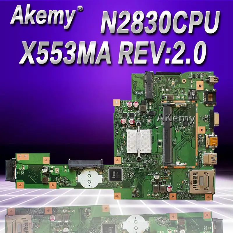 Najtaniej Nowy Akemy X553MA MAIN_BD._0M N2830 2840U dla ASUS A553M X503M F503M X553MA X503M X553M F553M F553MA laptopa płyty głównej płyta główna w 100% test