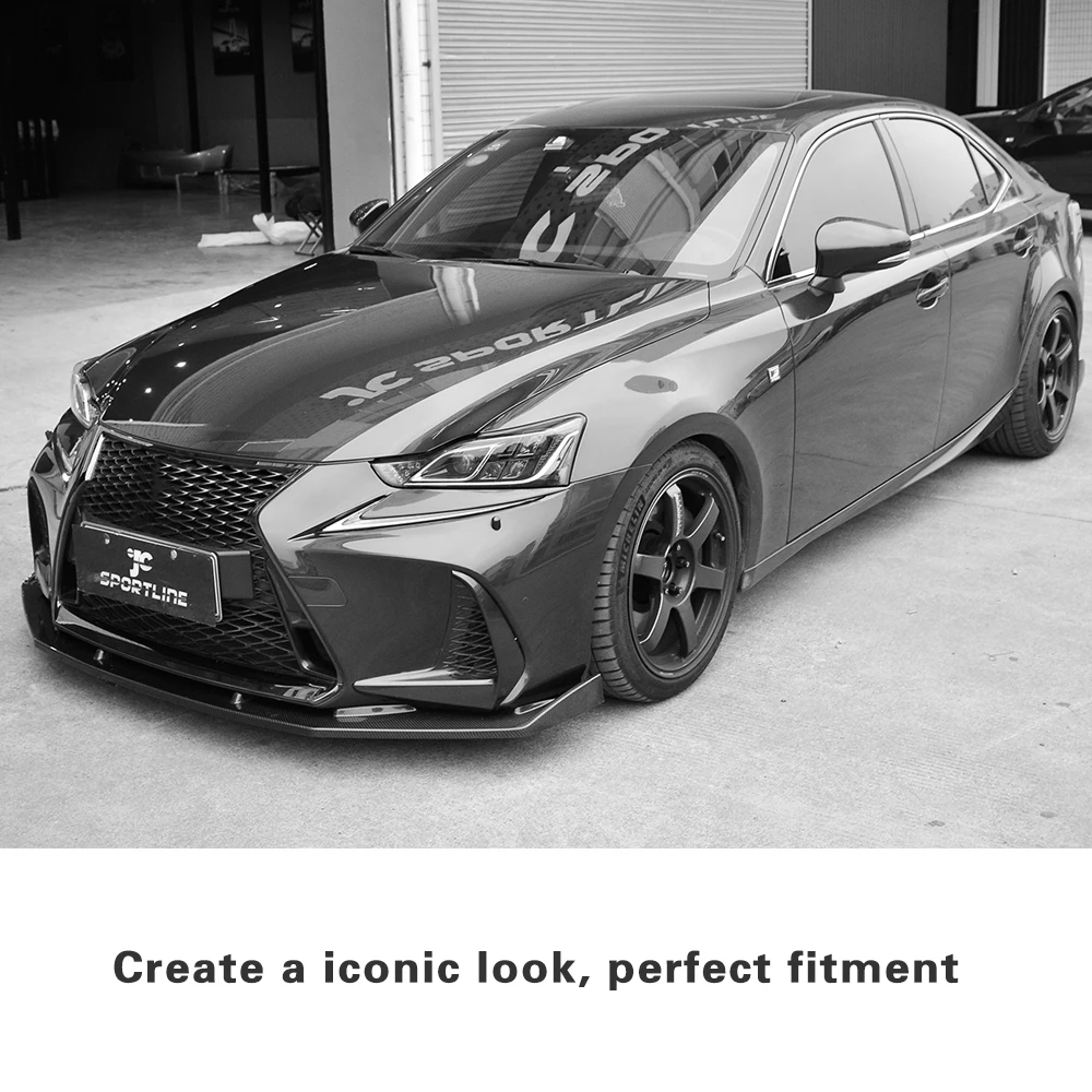 Углеродное волокно/FRP передний бампер спойлер для Lexus IS300 IS350 Base F Sport Sedan 4 дверь 2017