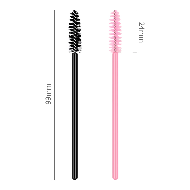 Efc beauty 50 шт./лот, разноцветные одноразовые палочки для туши, аппликатор для ресниц, нейлоновые кисти для макияжа, наращивание ресниц