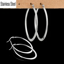 Уникальные серьги из нержавеющей стали 316L для женщин идеальная полированная круглая Сережка Модная бижутерия круглые ювелирные изделия вечерние дропшиппинг