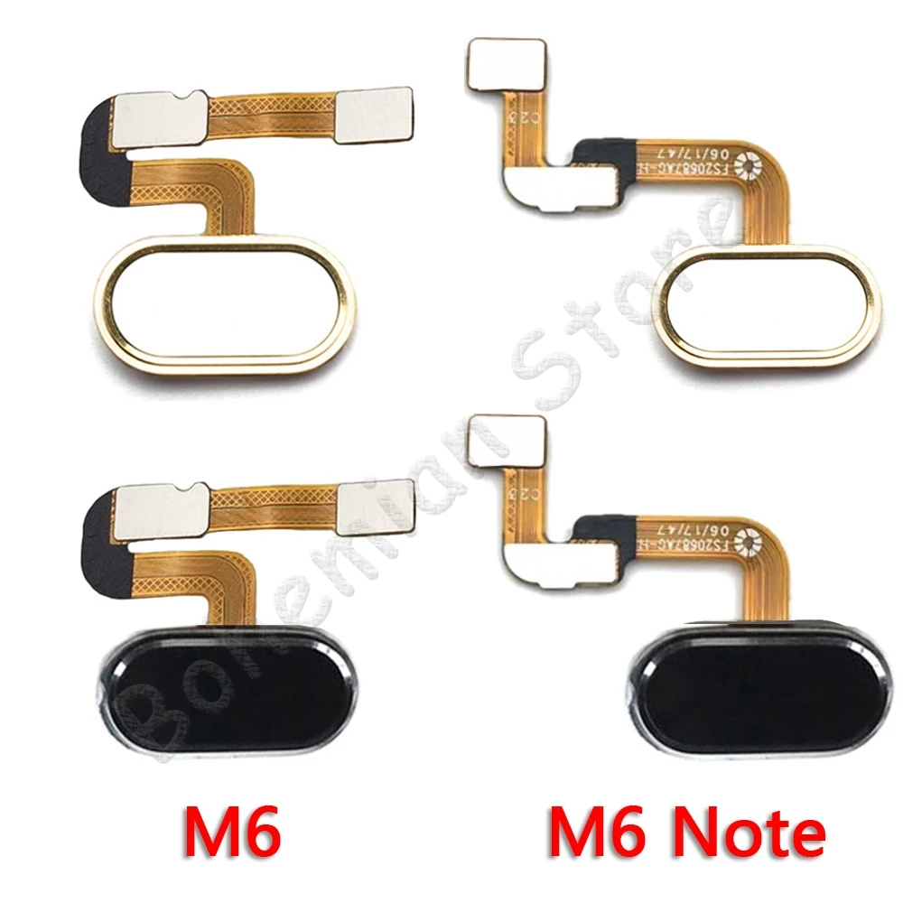 

Back Home Button Fingerprint Flex Cable For Meizu M6 Note Mobile Phone Repair Parts