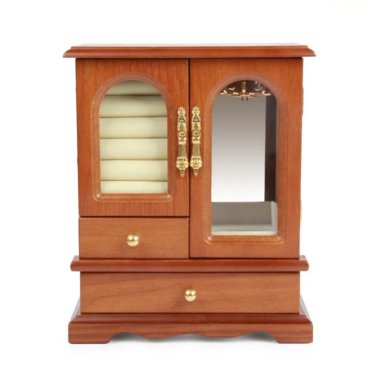 

High-grade Wooden Jewelry Box Necklace Restoring Ancient Ways Ring Earrings Jewelry Box Jewelry Box