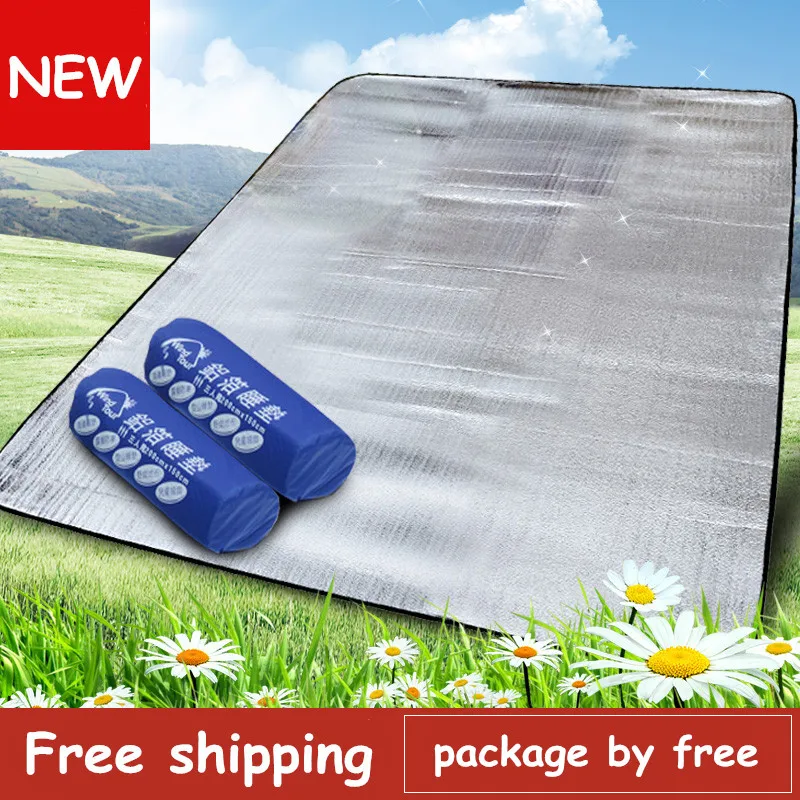 ZHH Foldable Folding Sleeping Mattress Mat Pad Waterproof Aluminum Foil