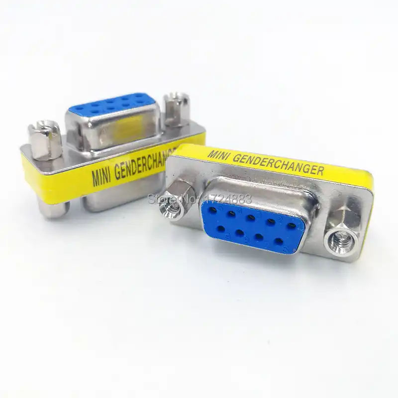 DB9/DB15 MINI Gender Changer adapter RS232 Com D Sub to Male Female VGA