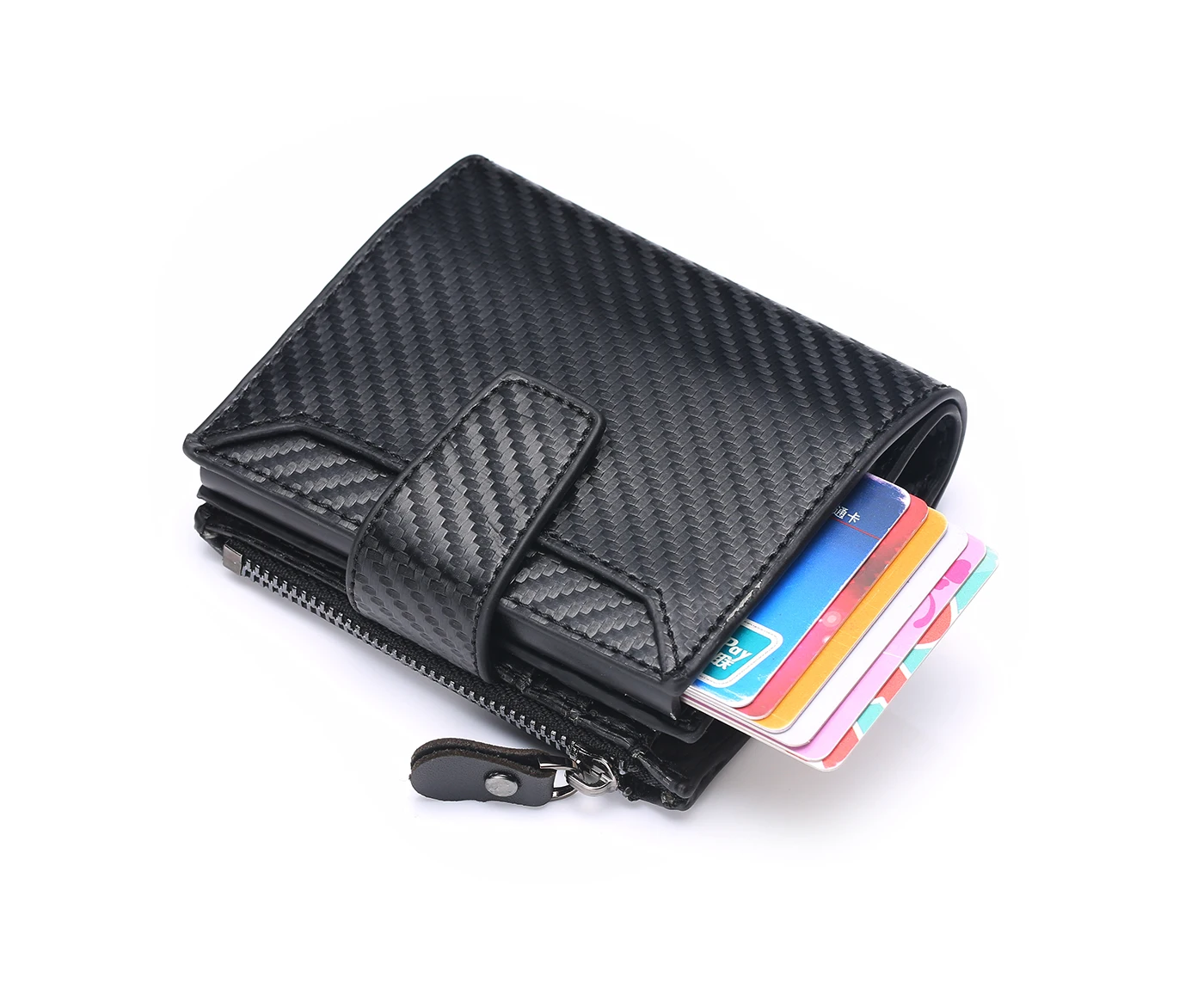 BISI GORO кошелек из искусственной кожи держатель для кредитных карт s Rfid автоматический набор карт винтажный деловой алюминиевый кошелёк Винтажный кошелек для карт