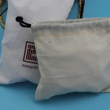 100 шт/партия CBRL маленькие украшения из хлопка мешочек хлопок подарок мешочек хлопок мешочек сумка со шнурками украшение с индивидуальным логотипом сумка сухие товары сумка