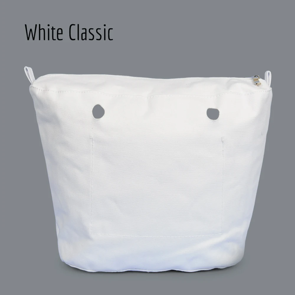 TANQU New Inner Lining Zipper Pocket for Mini Obag Canvas Insert with Inner Waterproof Coating for O Bag