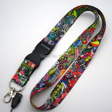 10 шт. Автомобильная JDM наклейка бомба hellaflush для рисования граффити стиль ремешок для мобильного телефона шейный ремень