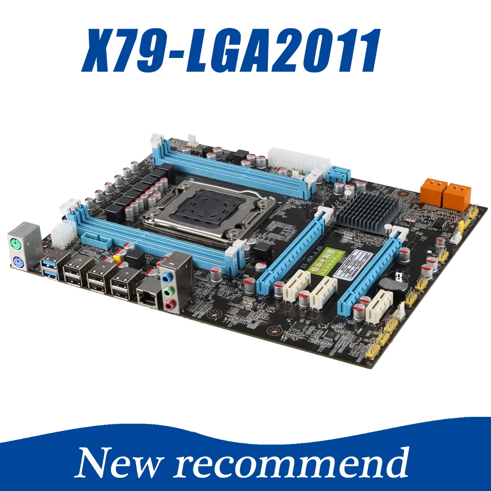 

285*220mm X79 Computer Motherboard LGA 2011 Socket Motherboard Max 64GB 4*DDR3 RAM Mainboard H61/H67/B75 USB3.0 SATA3.0 PCIE 16X