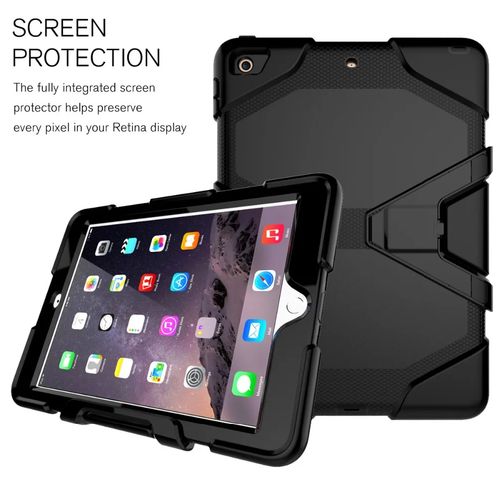 Для iPad 9,7 чехол сверхпрочная Противоударная подставка силиконовая крышка для iPad 9,7 чехол 5th 6th Gen детский безопасный чехол для планшета